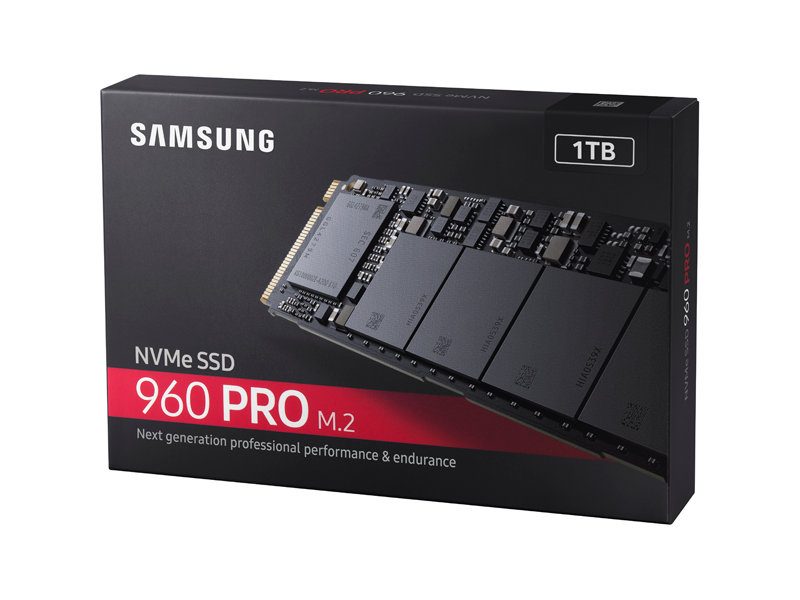 Enterprise SSD Samsung 960 PRO Series, 1TB 3D V-NAND Flash, NVMe M.2 (PCIe Slot)