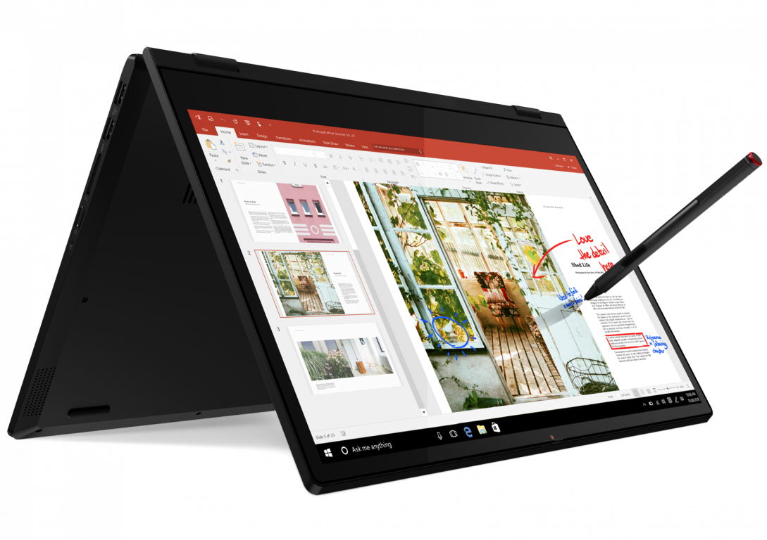 Lenovo Yoga C340 14″ FullHD IPS Touch i5-10210U up to 4.1GHz Quad Core, MX230 2GB, 8GB DDR4, 512GB SSD m.2 PCIe, Backlit KBD, Fingerprint Reader, TPM 2.0, USB-C, HDMI, 720p cam with shutter, Onyx Black, Win 10 + Active Pen