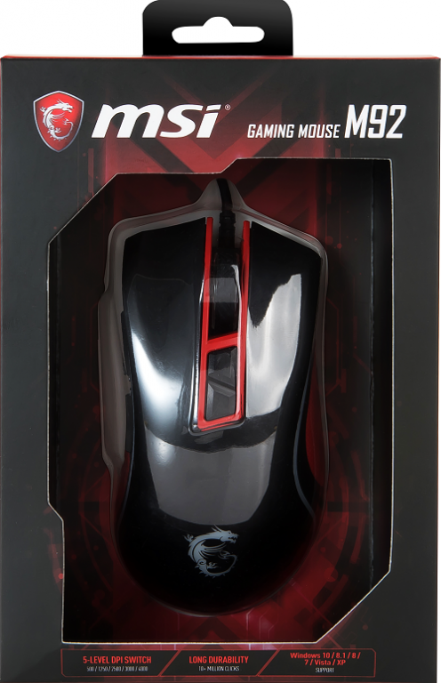 MSI GAMING MOUSE M92 BOX