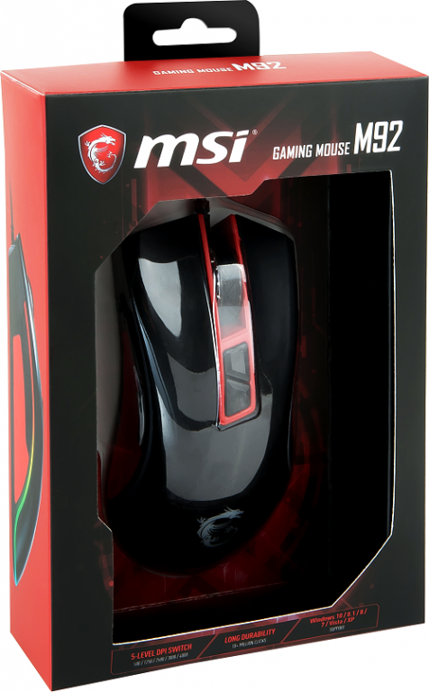 MSI GAMING MOUSE M92 BOX